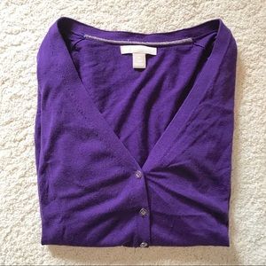 Purple Banana Republic Cardigan Sweater Size M